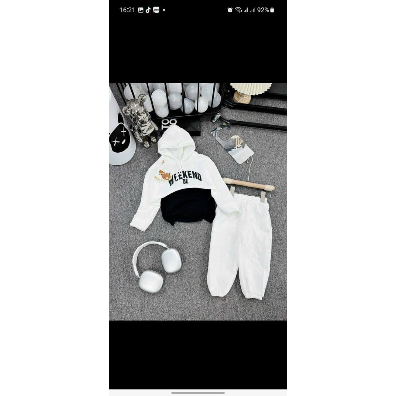 Bộ xốp/nỉ xốp 3 chi tiết cho bé