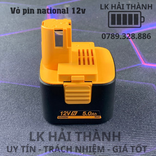 Vỏ pin national 12v cao mới đóng được 6 cell