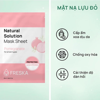 Mặt nạ giấy Freska Natural Solution Mask Sheet 25ml