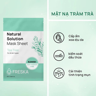 Mặt nạ giấy Freska Natural Solution Mask Sheet 25ml