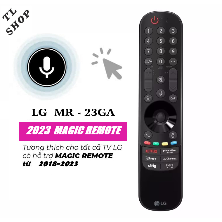 [LOẠI XỊN] Remote LG Giọng Nói 2023 MR23-Giá rẻ cho Smart Tivi LG 2018 - 2023 Điều khiển tivi LG giọng nói 2023-TLShop