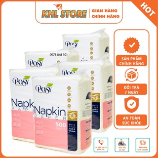  Combo 5 túi giấy ăn Posy 500 tờ khổ 330x330mm 