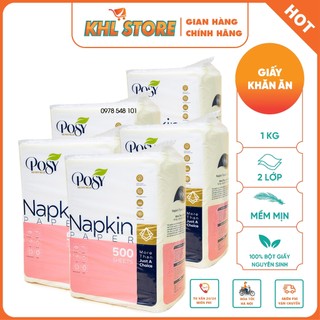 Combo 5 túi giấy ăn posy 500 tờ khổ 330x330mm