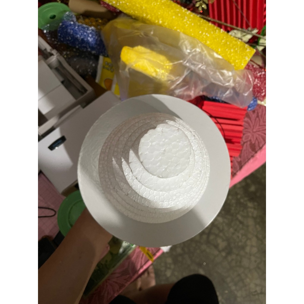 Phôi xốp làm tháp tỏi cao 3cm