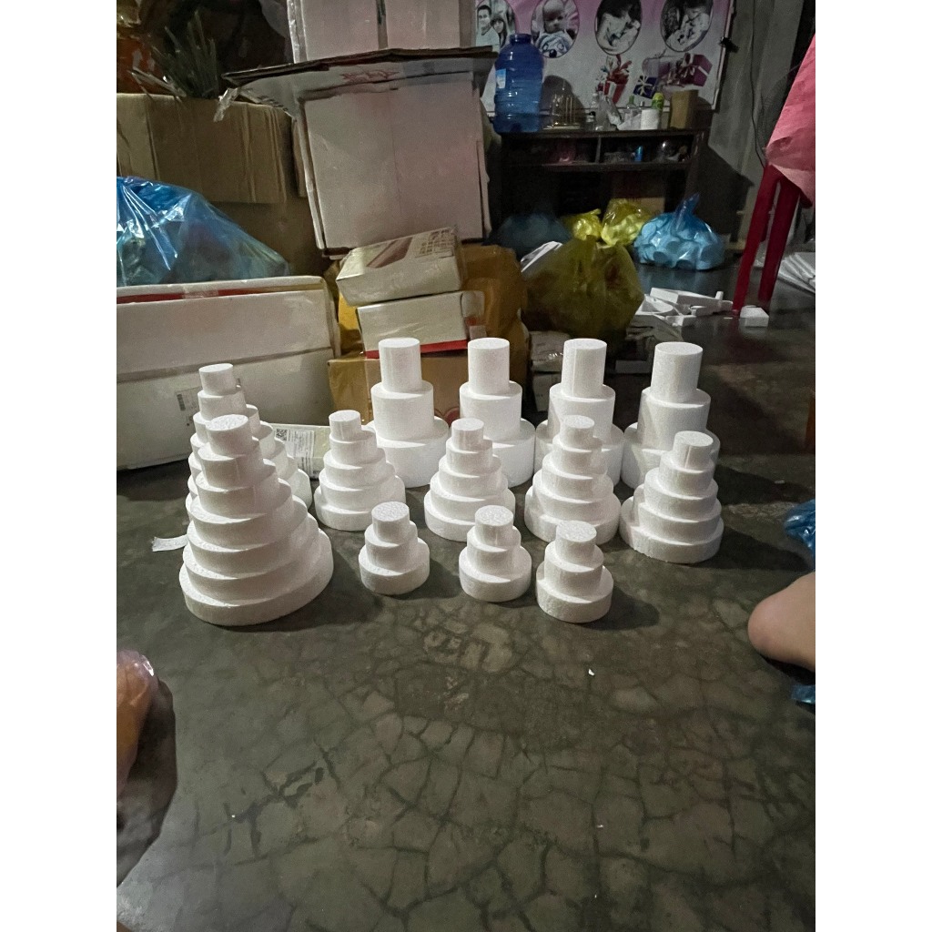 Phôi xốp làm tháp tỏi cao 3cm