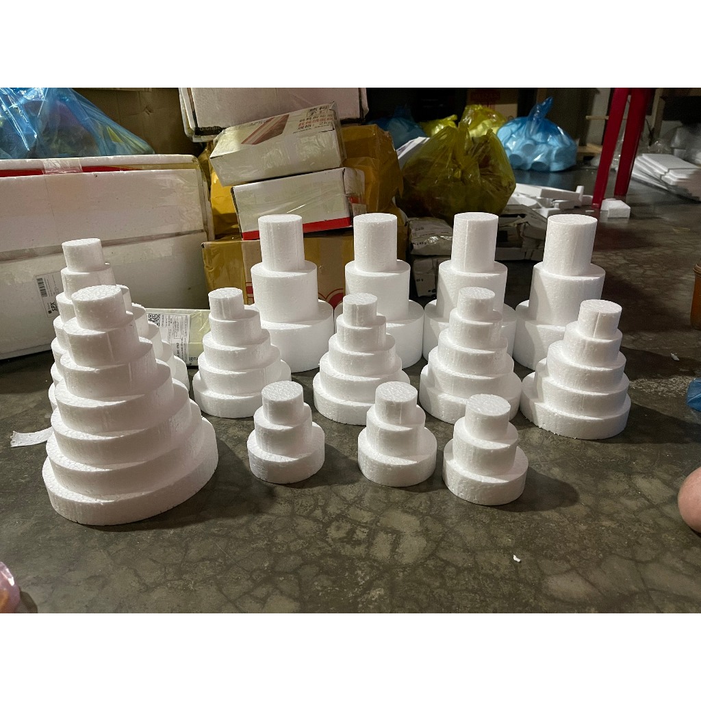 Phôi xốp làm tháp tỏi cao 3cm