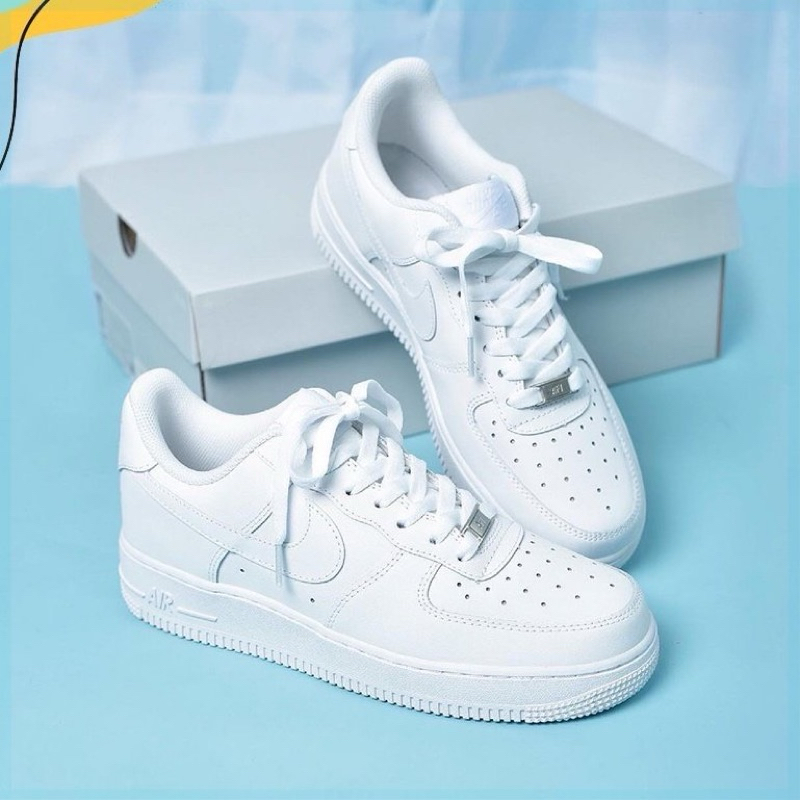 Giày_Nike Air Force 1 Trắng Nam Nữ White fullbox
