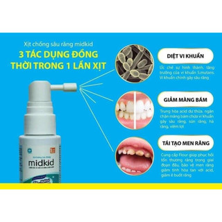 Xịt chống sâu răng Midkid
