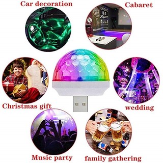 Usb Đèn Vũ Trường 7 Màu. Usb đèn Led 7 màu Chớp theo nhạc. Đèn LED Mini cảm ứng nháy theo nhạc Đèn Led vũ trường xoay