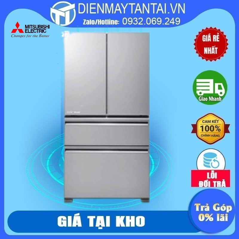 MR-LX68EM-GSL-V Tủ lạnh Mitsubishi Inverter 555 lít MR-LX68EM-GSL-VChức năng làm đông mềm thông minh - GIAO MIỄN PHÍ HCM