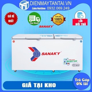 Vh-6699w3 - tủ đông inverter sanaky vh-6699w3 485 lít - 1 ngăn đông 1 ngăn mát, dàn lạnh đồng, miễn phí giao hàng hcm.