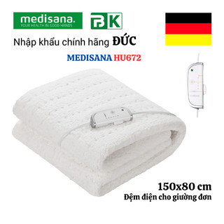 Đệm điện medisana chính hãng - nhập khẩu đức, chất liệu lông cừu, 150x80cm, bảo hành 12 tháng | bkchinhhang