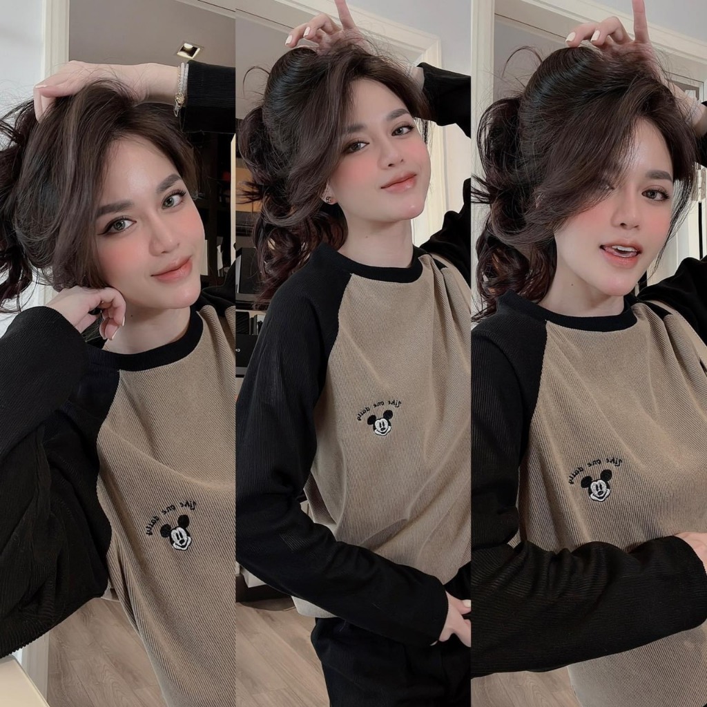 BỘ NHUNG TĂM THÊU MICKEY PHỐI MÀU - TUYỂN SỈ