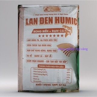 1kg Phân bón Lân đen Humic Rong Biển+Đạm Cá