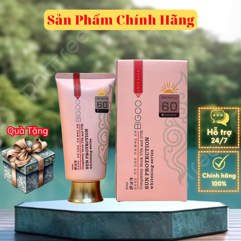 Kem chống nắng BIGOO SPF60 80ml Hàn Quốc - Hàng Chính Hãng - CGC