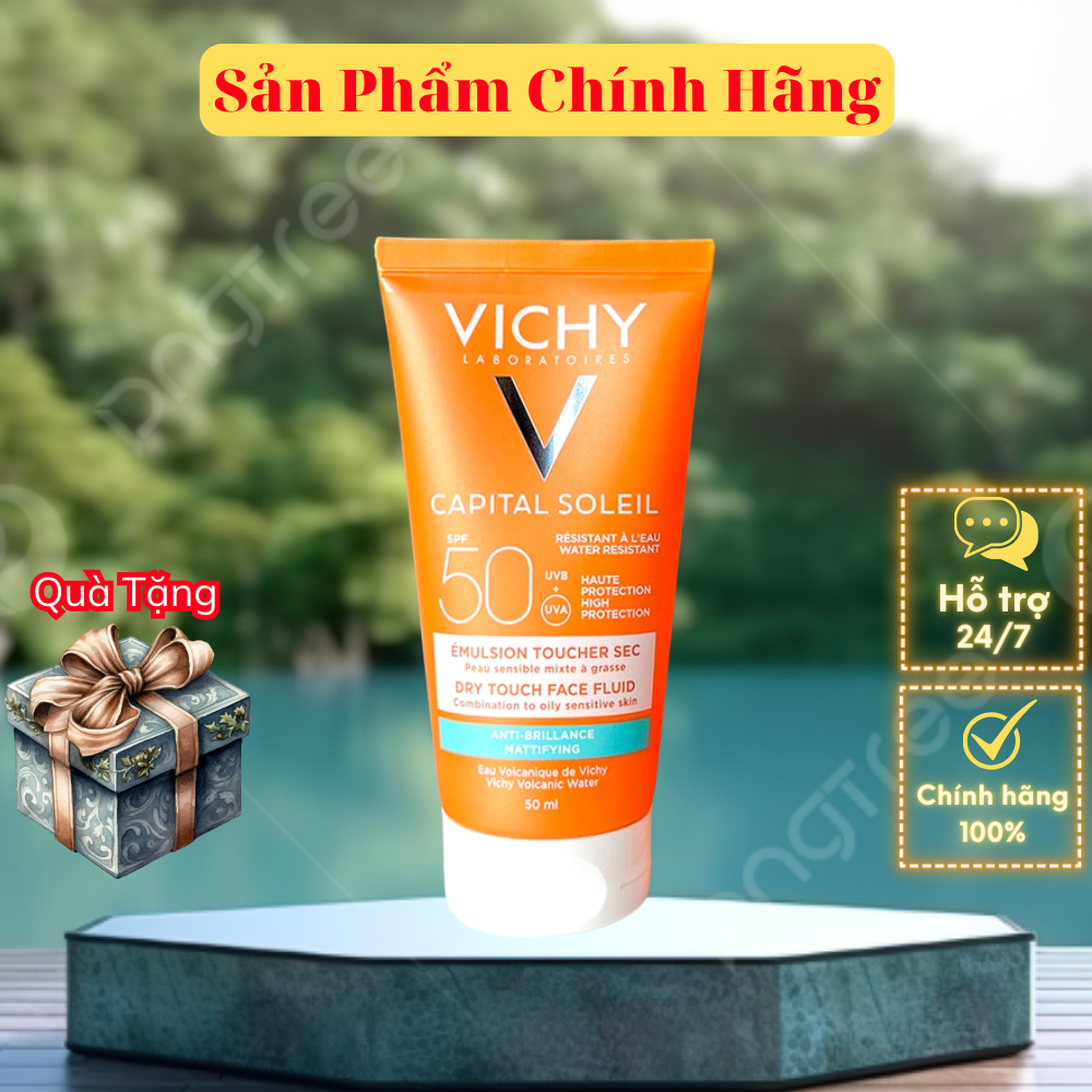 Kem Chống Nắng Vichy Capital Soleil SPF50+ Dry Touch Dành cho da dầu 50ML - CGC