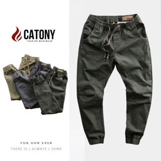 Quần boy phố nam kaki ống bo chun co giãn trẻ trung CATONY Quần jogger nam thể thao big size chất vải dày dặn KP101
