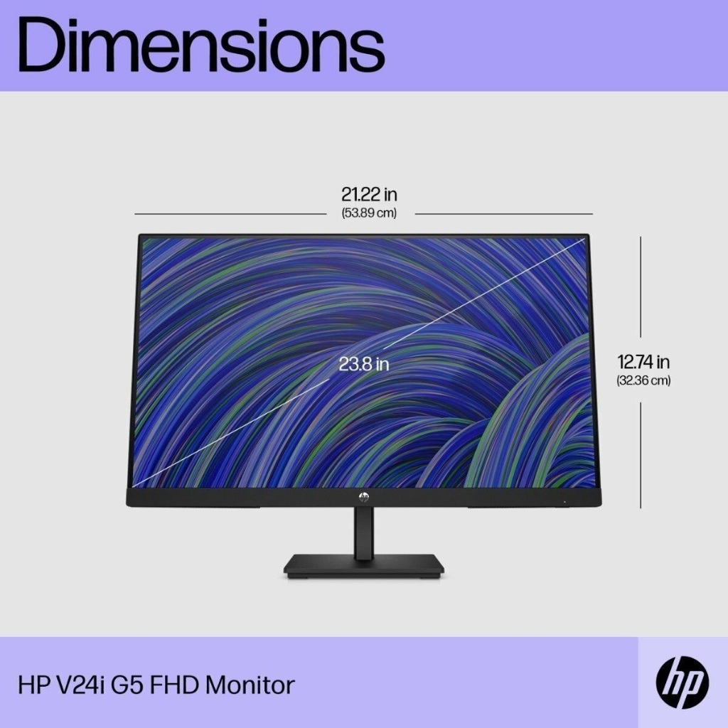 Màn hình HP V24i G5 65P59AA 23.8 inch FHD/ 75Hz/5ms IPS