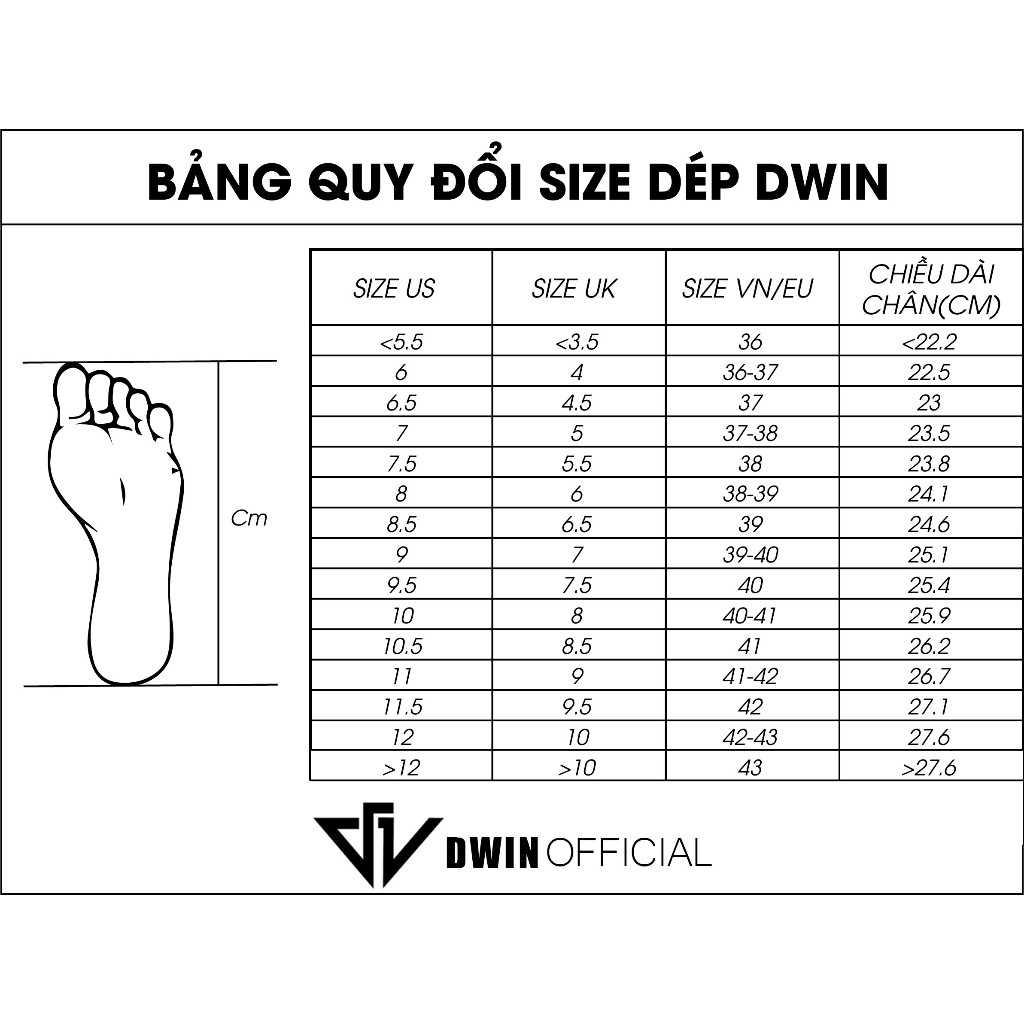 Dép quai ngang nam nữ slipper DWIN đen fullbox local brand