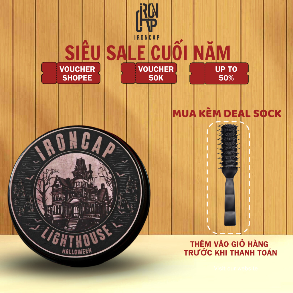 Sáp Vuốt Tóc IronCap Lighthouse Halloween - Wax Tạo Kiểu Chính Hãng IRONCAP