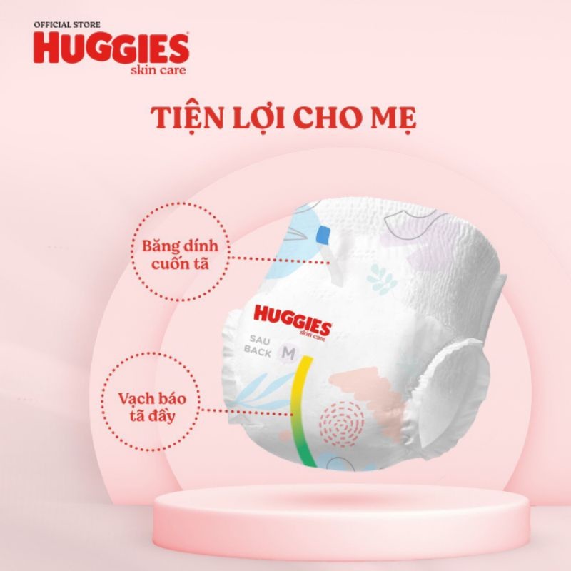 Tã quần HUGGIES Skincare Pants Mega Jumbo Hương Tràm Trà Tự Nhiên Size M106/L104/XL88/XXL80