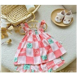 Bộ 2 dây cánh tiên lanh lụa cho bé gái.