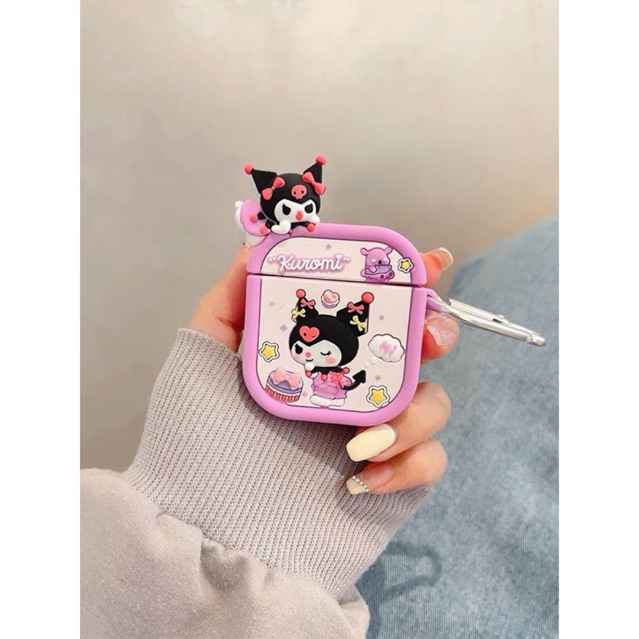 Bọc Tai Nghe Không Dây Airpod Gấu Dâu Kute