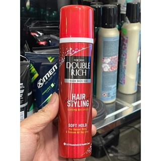 Gôm, Bọt Xịt Tóc Double Rich 170ml(150ml) Đỏ Cứng Giữ Nếp