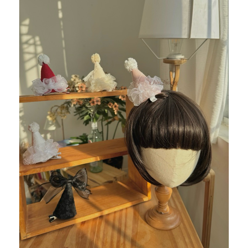 KẸP TÓC mũ sinh nhật mini phong cách Hàn by ChinTrang