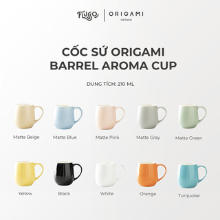 Cốc sứ origami - origami barrel aroma cup