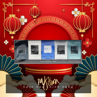 Tách bộ nước hoa nam mini bvl gari 5 chai