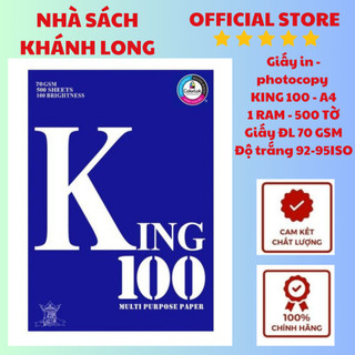 Giấy in King 100 - A4/70gsm (500 tờ/ream)