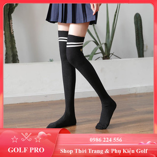 Tất golf nữ cổ cao Viviemma êm chân thoáng khí thấm hút mồ hôi tốt