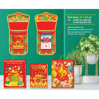 Bloc Lịch Giáp Thìn 2024 kích thước chuổn 17cmx24cm lịch treo tường siêu đẹp