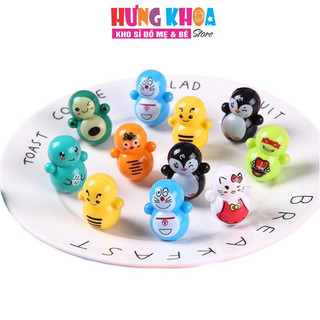 Lật đật squid game mini, đồ chơi lật đật mini doraemon cho bé cute dễ thương giá rẻ (pikachu, trò chơi con mực, minion)