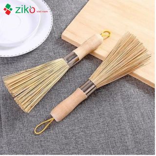 Chổi tre cọ chảo sắt 28cm, chổi chùi chảo chất liệu tre thân thiện môi trường