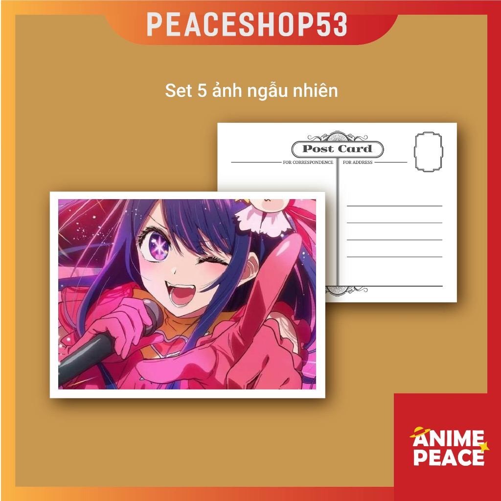 Set 5 Ảnh Postcard ngẫu nhiên Anime Manga One Piece Hatsune Miku Genshin …Postcard Quà Tặng Trang Trí Anime Manga PC01
