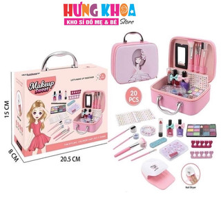 Valy trang điểm cho bé gái, đồ chơi makeup trẻ em cao cấp