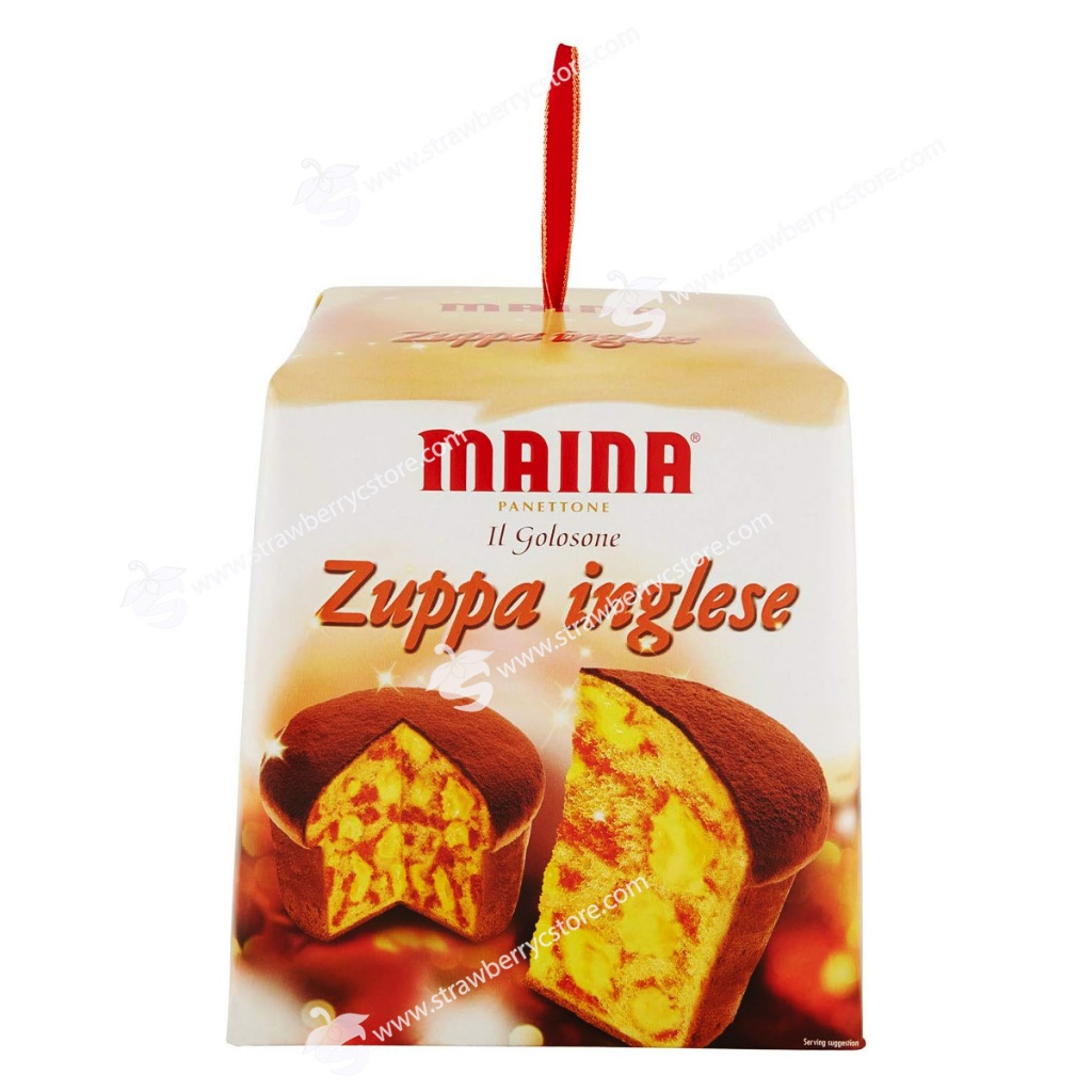 Bánh Mì Ngọt Trái Cây Ý Maina Il Golosone Panettone Zuppa Inglese, Hộp 750g