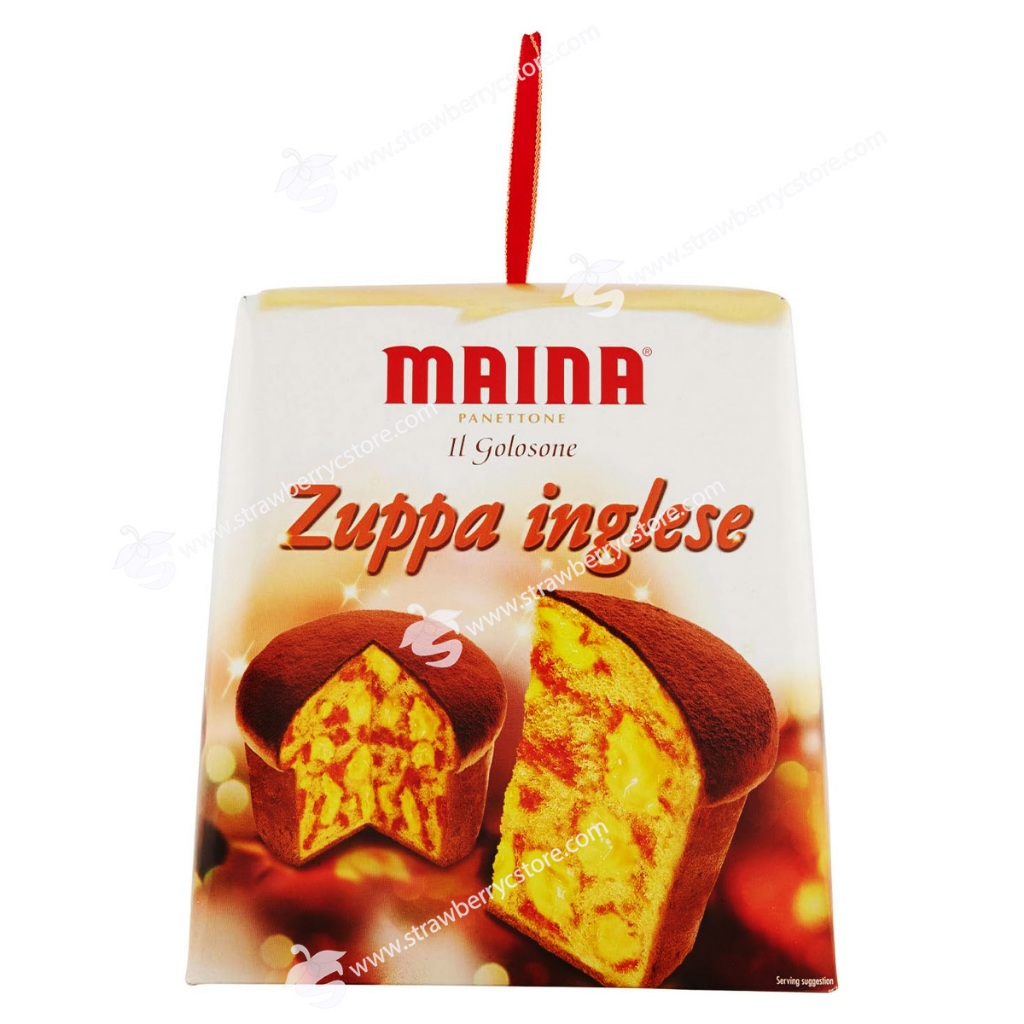Bánh Mì Ngọt Trái Cây Ý Maina Il Golosone Panettone Zuppa Inglese, Hộp 750g