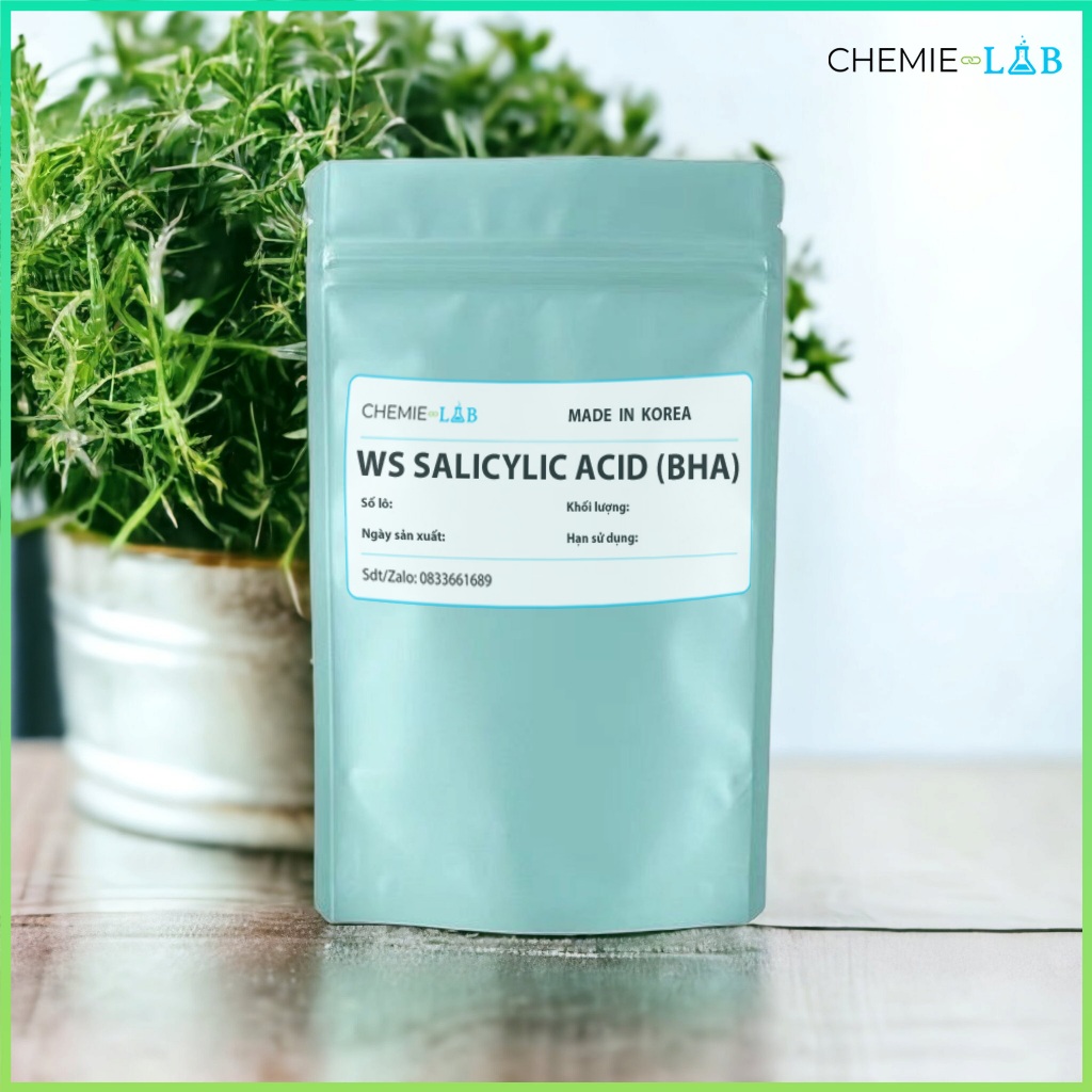 10-50g 𝗪𝗦 𝗦𝗮𝗹𝗶𝗰𝘆𝗹𝗶𝗰 𝗔𝗰𝗶𝗱  hoạt chất tẩy tế bào chết, bạt sừng cho da dầu, mụn - Nguyên liệu mỹ phẩm