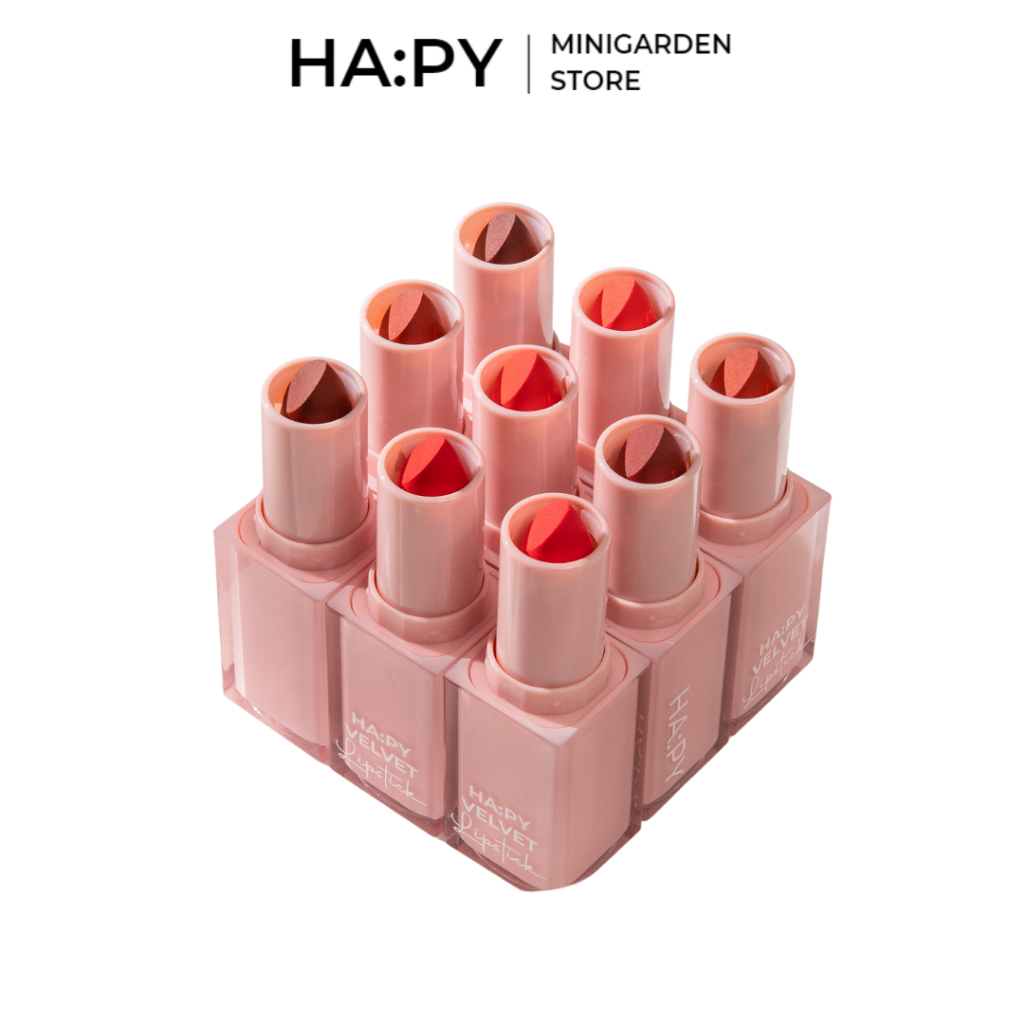 SON KEM LÌ CREAM LIPSTICK SIÊU MỀM MỊN - SON HAPPY VELVET LIPSTICK - SON SÁP PHIÊN BẢN 2023