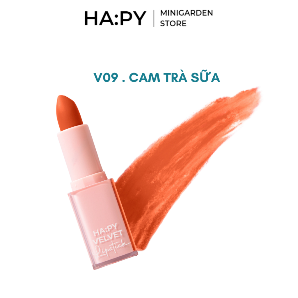 SON KEM LÌ CREAM LIPSTICK SIÊU MỀM MỊN - SON HAPPY VELVET LIPSTICK - SON SÁP PHIÊN BẢN 2023