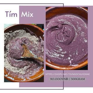 Bột mặt nạ tím body mix