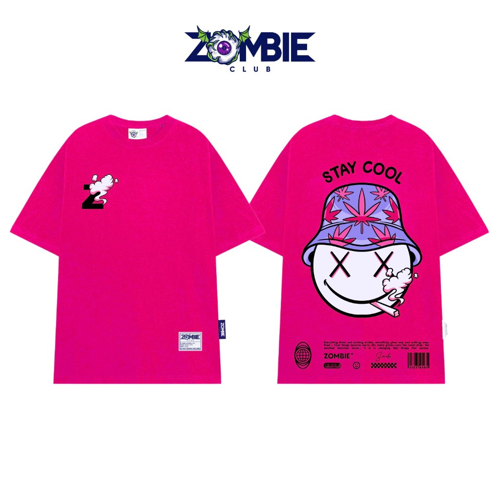Áo thun Zombie Club x PAMIN Stay Cool vải thun cotton 100% ZB026 Hany Cute
