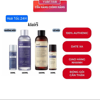 [ PHÂN PHỐI CHÍNH HÃNG ] Nước hoa hồng Klairs Supple Preparation Toner 180ml