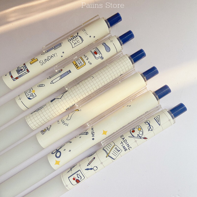 Bút gel Stationery Story mực đen cao cấp ngòi 0.5mm