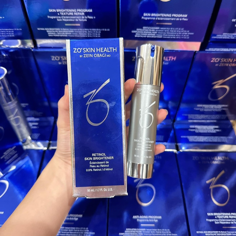 Kem Dưỡng Trắng Da Retinol 0.5% 1% Zo Skin Health BRIGHTENER Ngăn Lão Hóa, Làm Sáng Da, Đều Màu 5ml/10ml