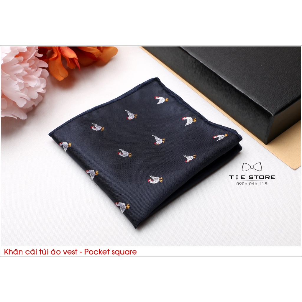 Khăn Cài Túi Áo Vest - Pocket Square - Phụ Kiện Cài túi áo