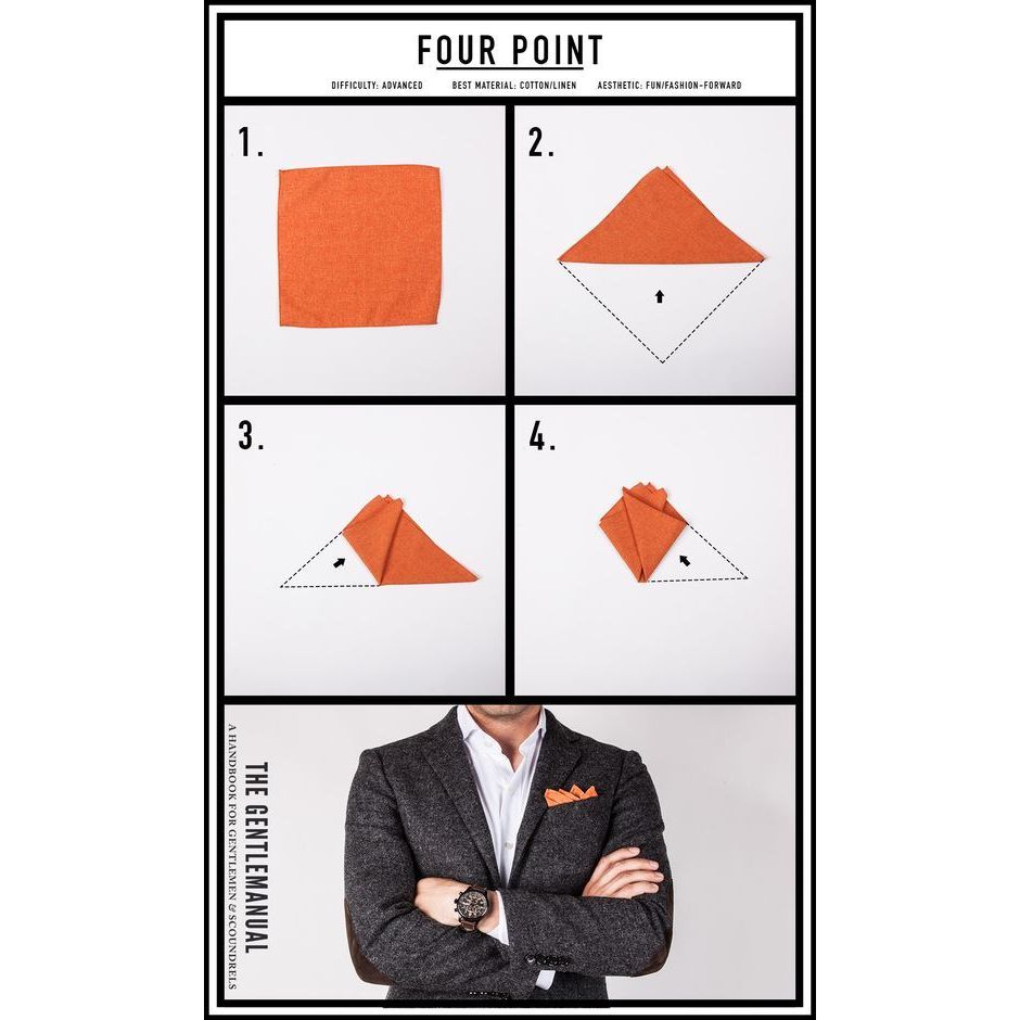 Khăn Cài Túi Áo Vest - Pocket Square - Phụ Kiện Cài túi áo